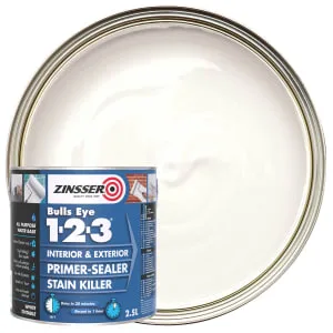 Zinsser Bulls Eye 123 Primer Sealer - White - 2.5L — source product photo