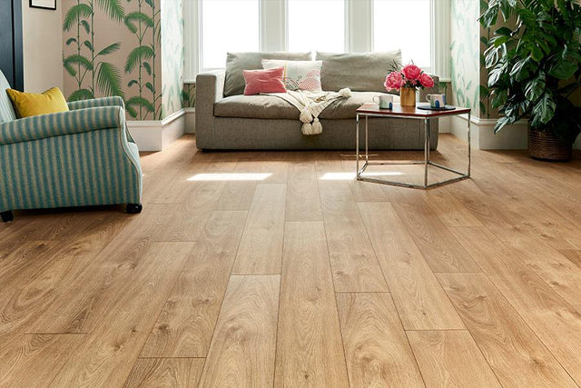 Series Woods 12mm Laminate Flooring Smoked Oak — merchant product photo