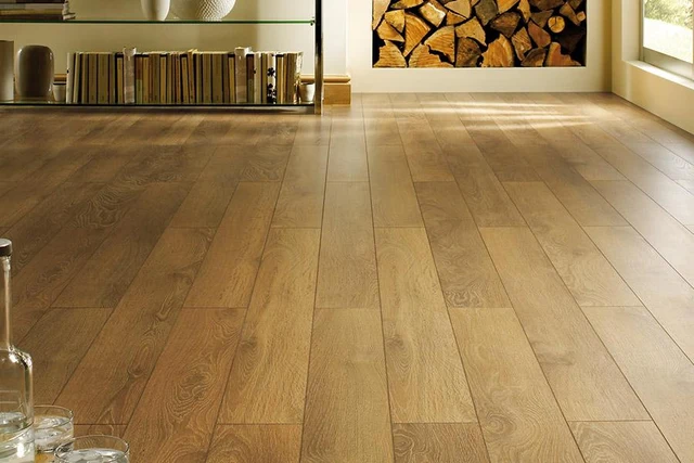 Series Woods 12mm Laminate Flooring Harvest Oak — merchant product photo