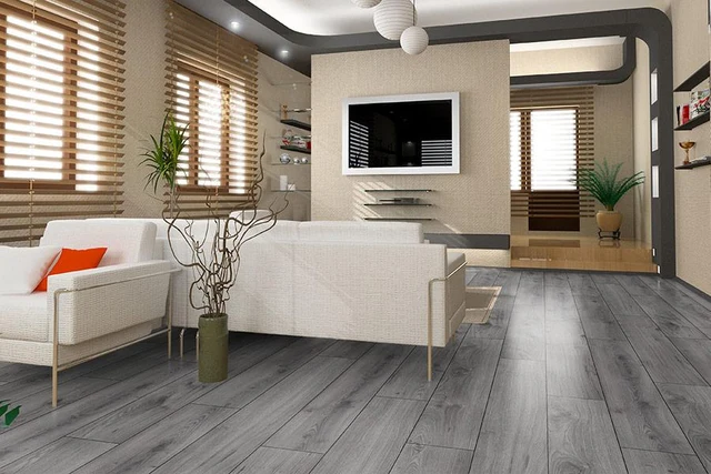 Mega Deal 7mm Laminate Flooring Steel Grey Oak — merchant product photo