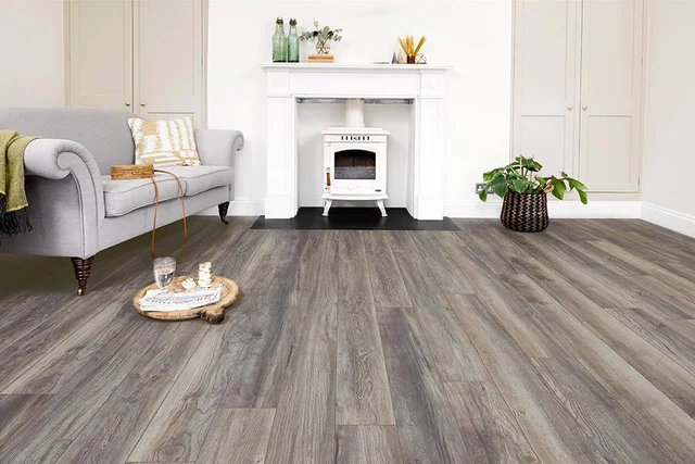 Series Woods Professional 10mm Laminate Flooring Harbour grey Oak — merchant product photo